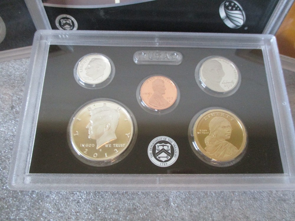 2013 SILVER PROOF SET US MINT "S" & COA + ORIGINAL OUTER BOX