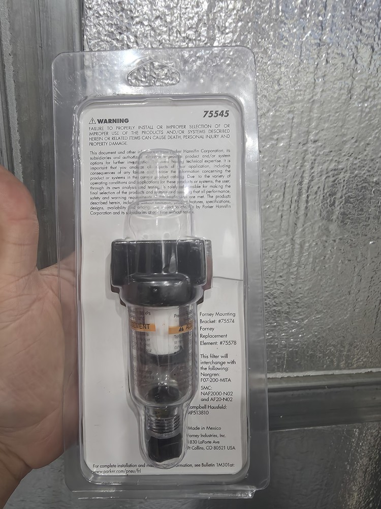 Forney (Mini) Air Filter - 1/4" NPT - Polycarbonate Bowl Float