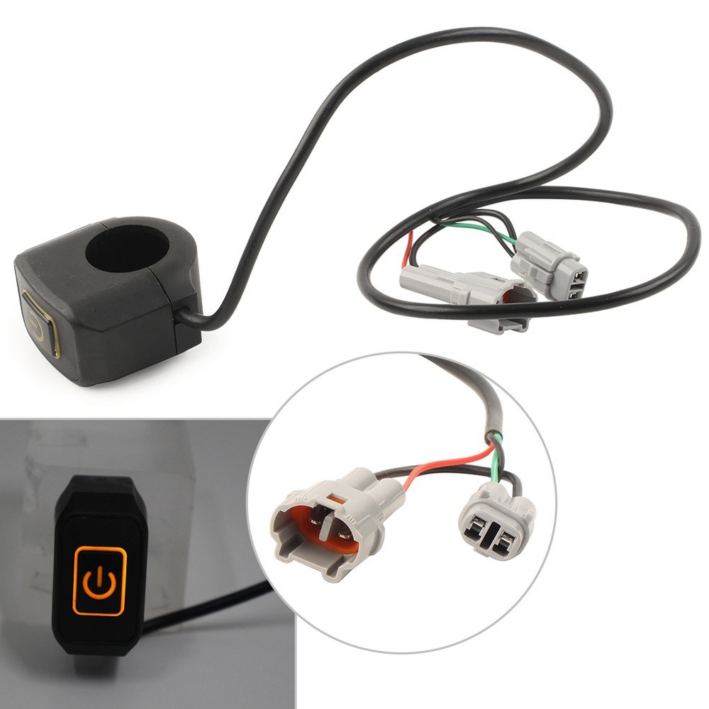 Plug-Play Headlight On/Off Switch Knob Switch Round Plug for Sur Ron