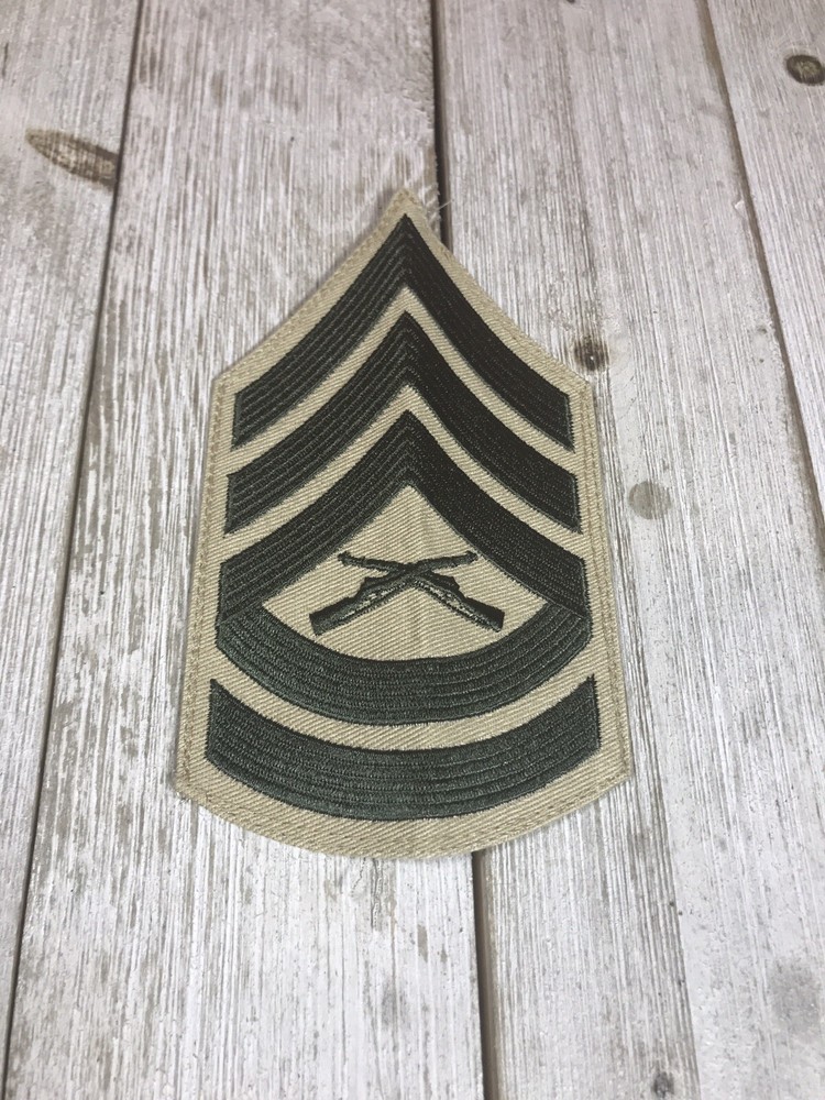 USMC Mens Enlisted Rank Khaki Gunnery Sergeant