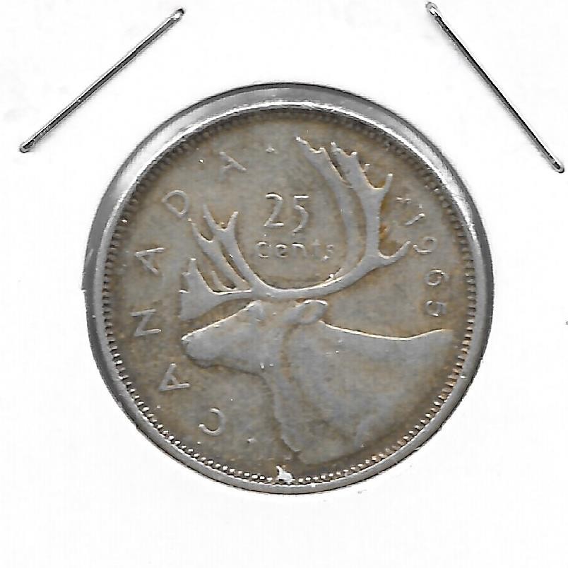 1965 CANADIAN 25 CENT QUARTER NICE (SILVER)