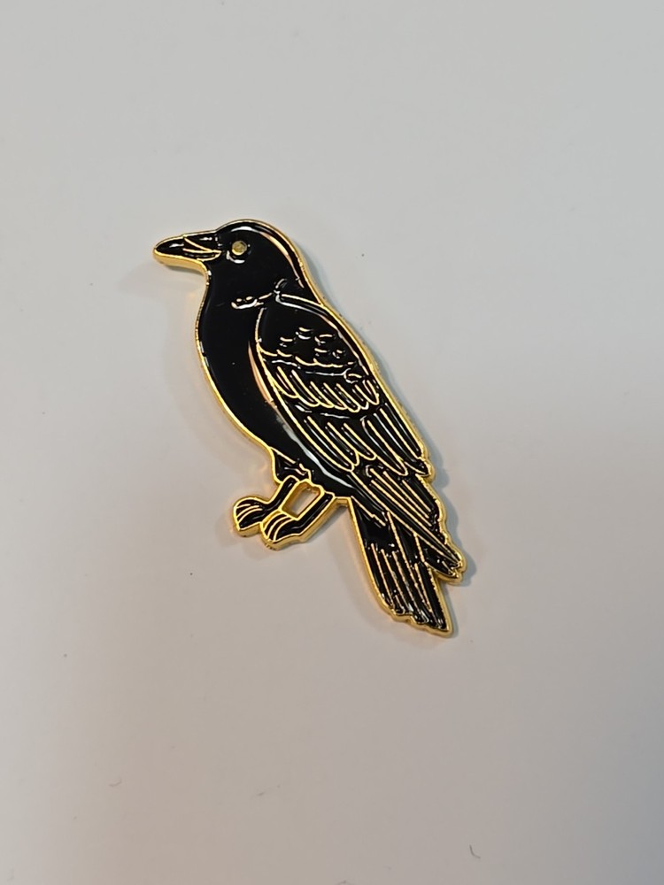 Black Bird Raven Crow Lapel Pin