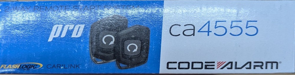 Code Alarm CA4555 Remote Car Starter 2-Way LED Confirming 1/4 Mile Range