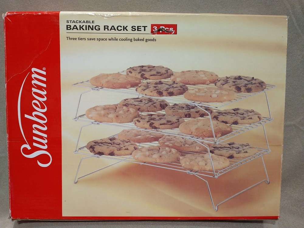 Robinson Sunbeam 3-Piece Stackable Baking Rack Set New