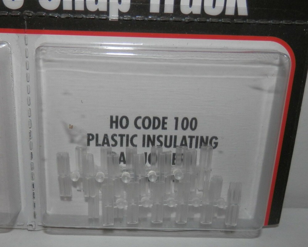 Atlas HO Scale Code 100 Plastic Insulating Rail Joiners (24pcs) #55 NIP