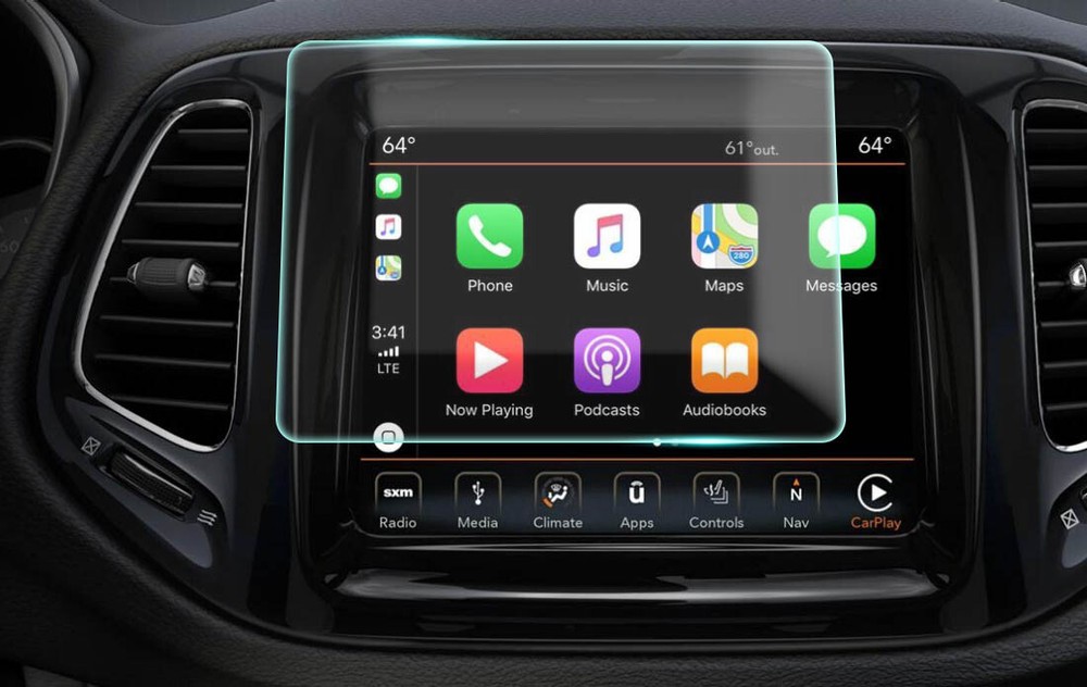Crystal Clear Screen Protector for 2019 Jeep Compass 7in Vehicle Navigation