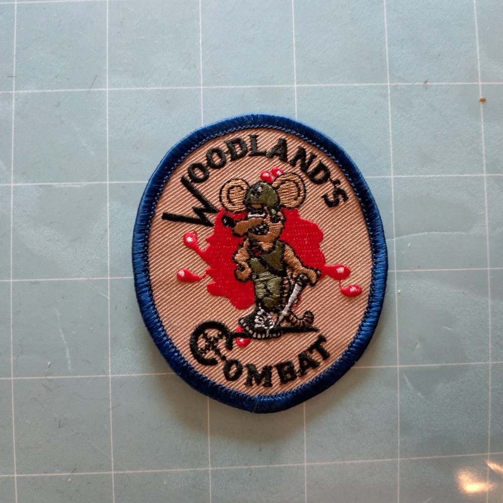 Woodland Combat Patch size 3x2.5
