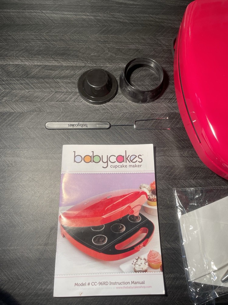 Baby cakes Nonstick Coated Cupcake Maker Red