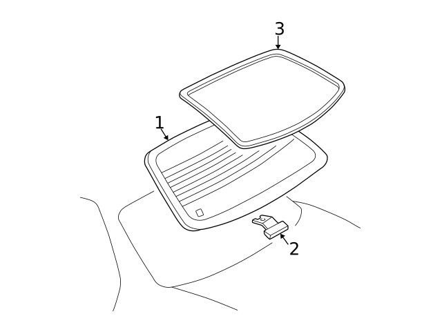 Genuine GM Back Glass Support 22603136