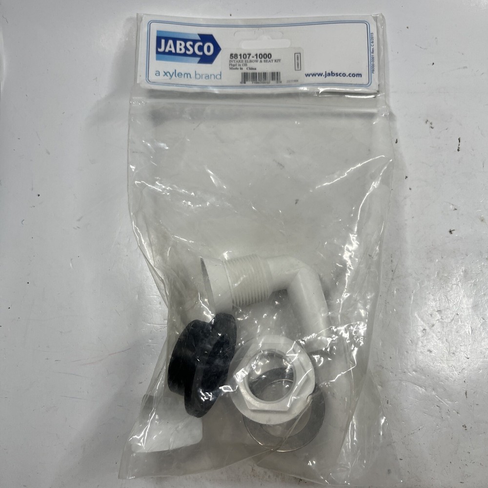 Jabsco 29048-0000 TOILET Intake Seal & Elbow new# 58107-1000