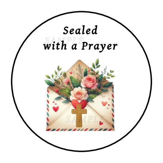 30 Sealed with a blessing stickers labels tags envelope seals