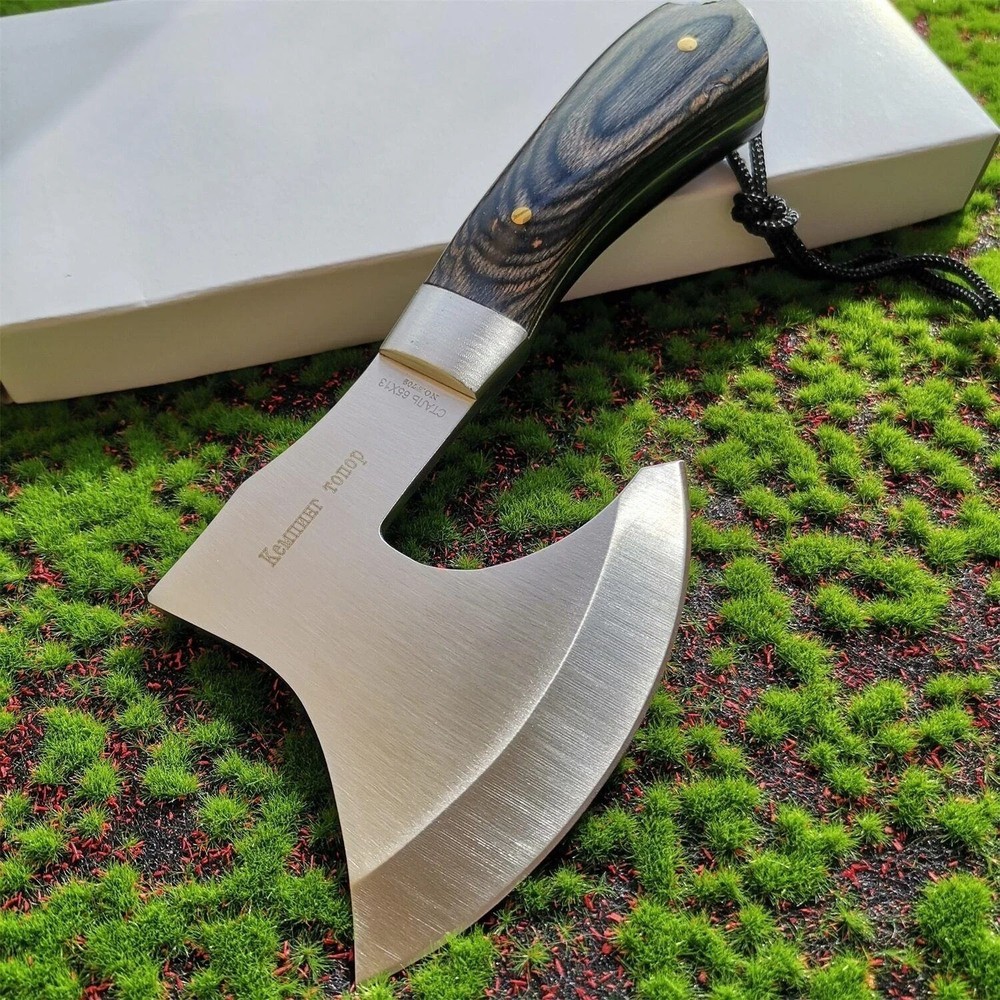 Hickory Handle Tactical Axe - Multi-Functional Outdoor Camping Tool