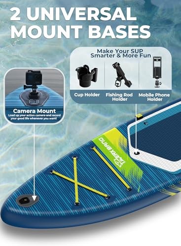 11'6"/11'/10' Inflatable Paddle Board with Complete Accessories, Versatile