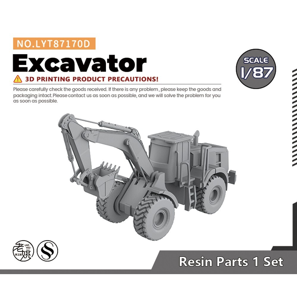 HO Scale 1/87 Scene Model Excavator