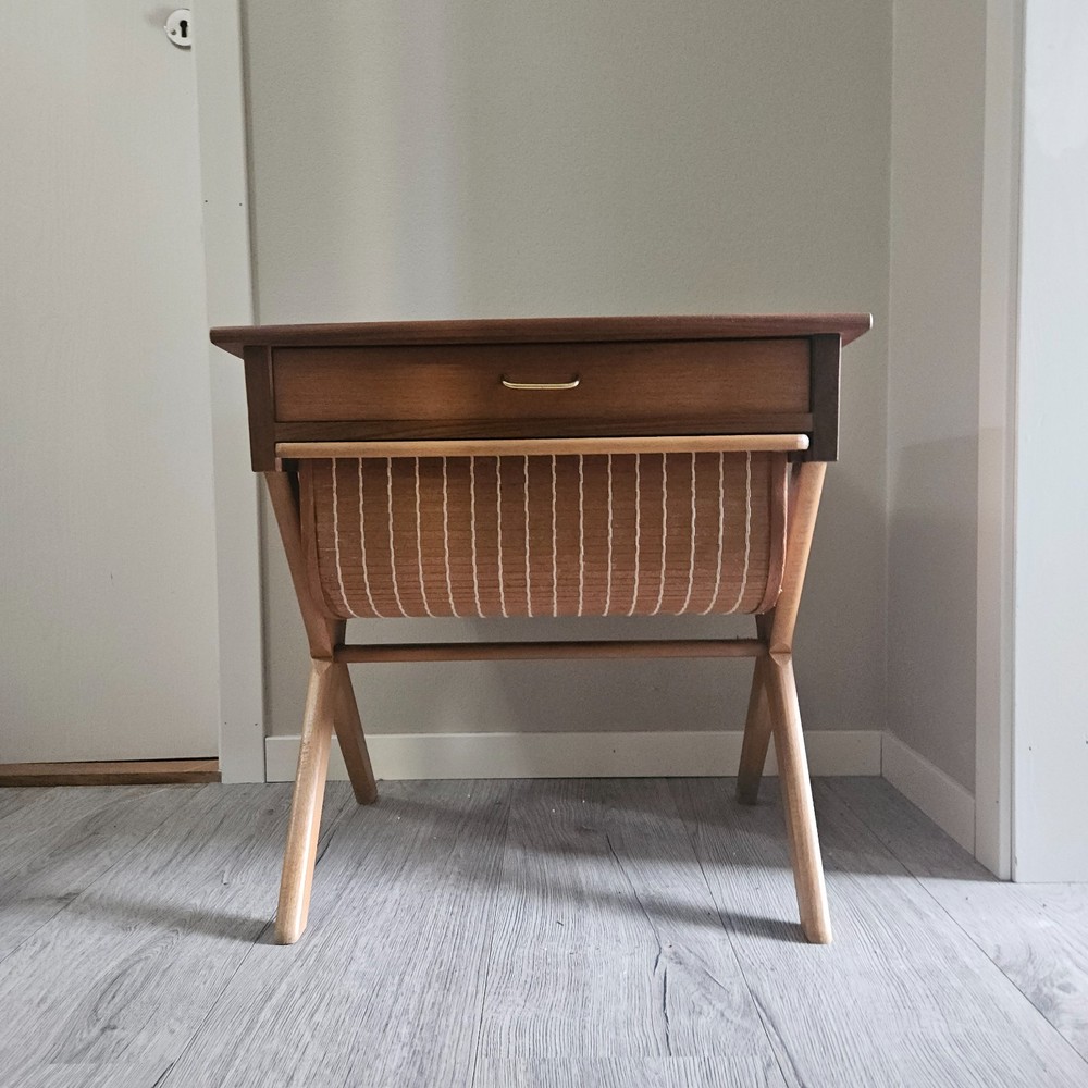 MID CENTURY Norwegian Sewing Table