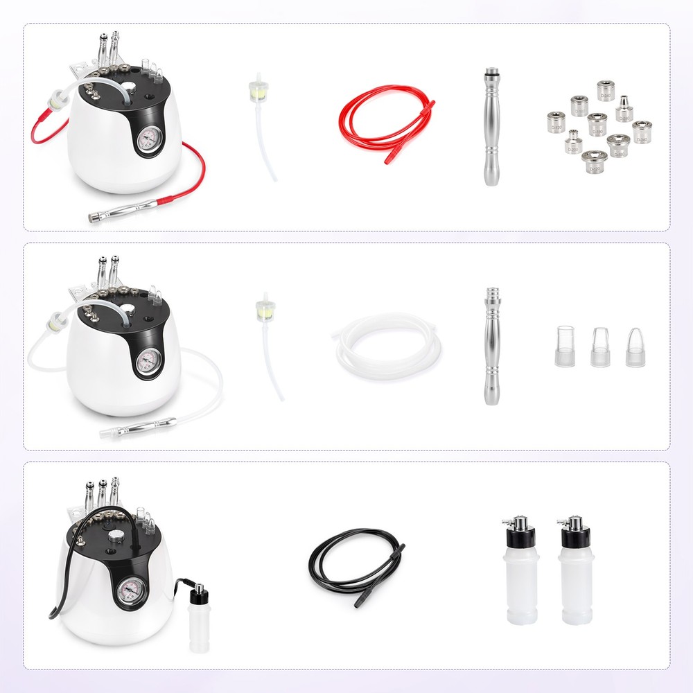 Diamond Microdermabrasion Device Vacuum Blackhead Extractor 9 Diamond Tips