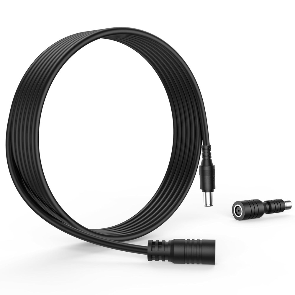 20Ft 16AWG Extension Cable for Solar Panel Adapter, Fits Most below 200W