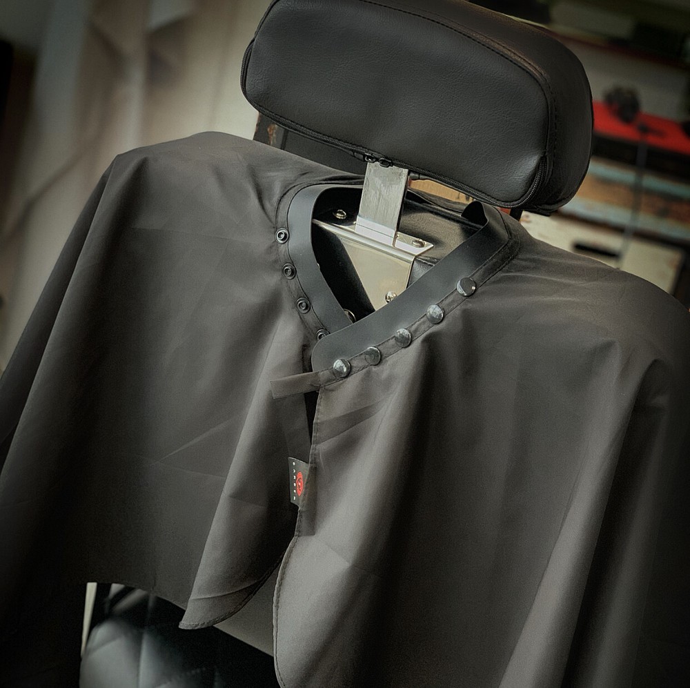 Barber Cape,TruBarber Cape, ProSalon Barber,Snap Closure,Black Cape BUNDLE