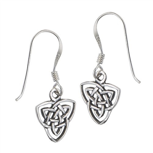 Sterling Silver Celtic Endless Knot Dangle Earring