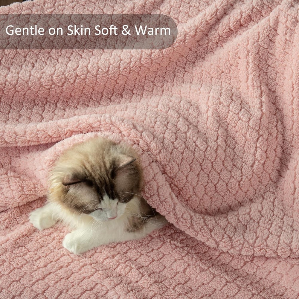Fleece Throw Blanket for Couch and Bed,Extra Soft Warm Decorative Fuzzy Throws