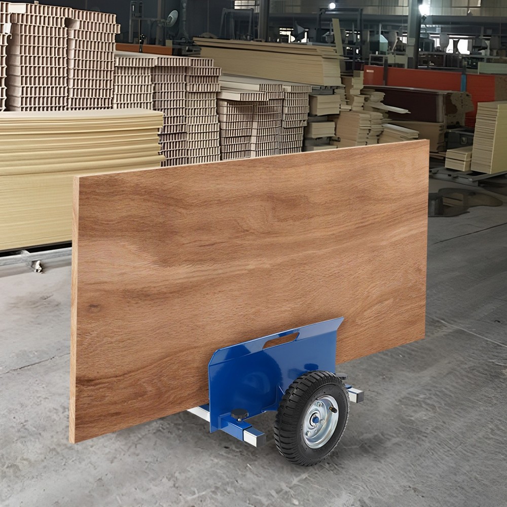 Dolly Cart Panel Shipping Trolley Pneumatic Wheels Drywall Transporting Tools