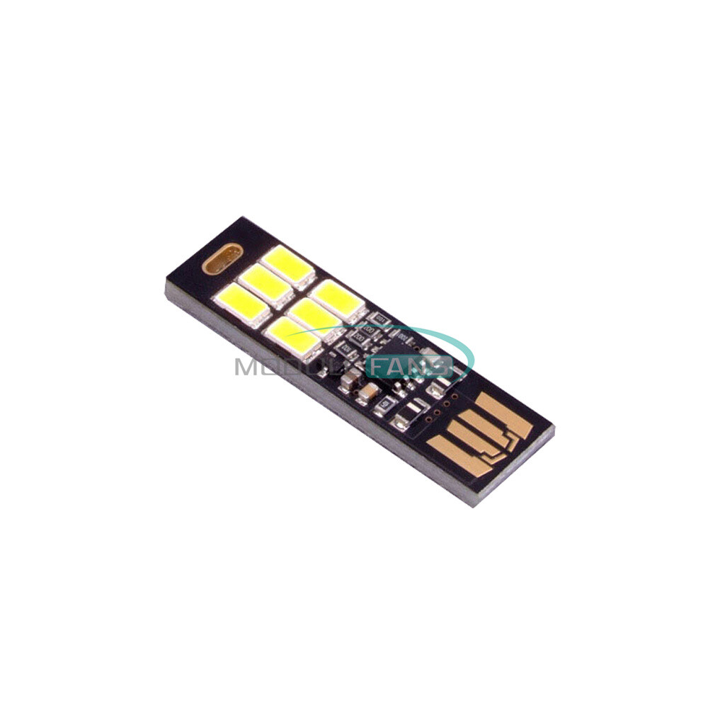 Mini Portable USB 6LED Light Touch Sensor Dimmable Night Light Module