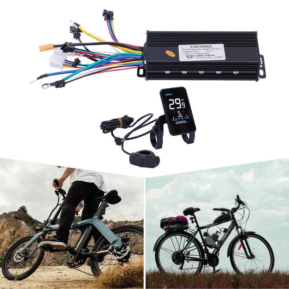 1200W 48V Electric Bicycle eBike Scooter Brushless Controller Kit LCD Display