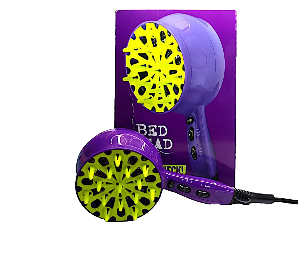 Bed Head Curls in Check 1875 Watt Diffuser Hair Dryer.