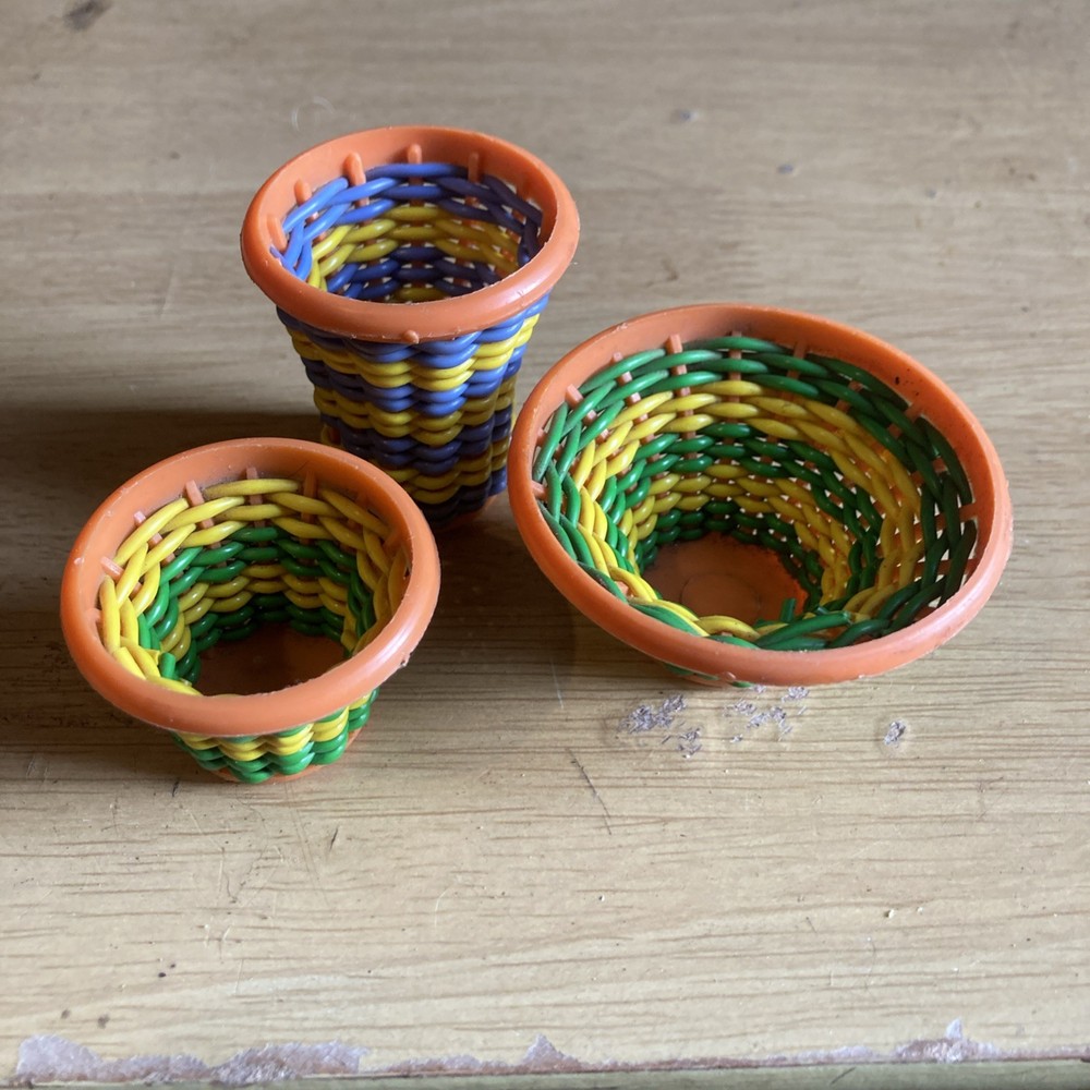 Vintage toy baskets. Chad Valley. Crafts