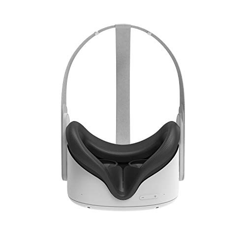 Face Cushion Pad Replacement Compatible with Oculus Quest 2, Silicone Black