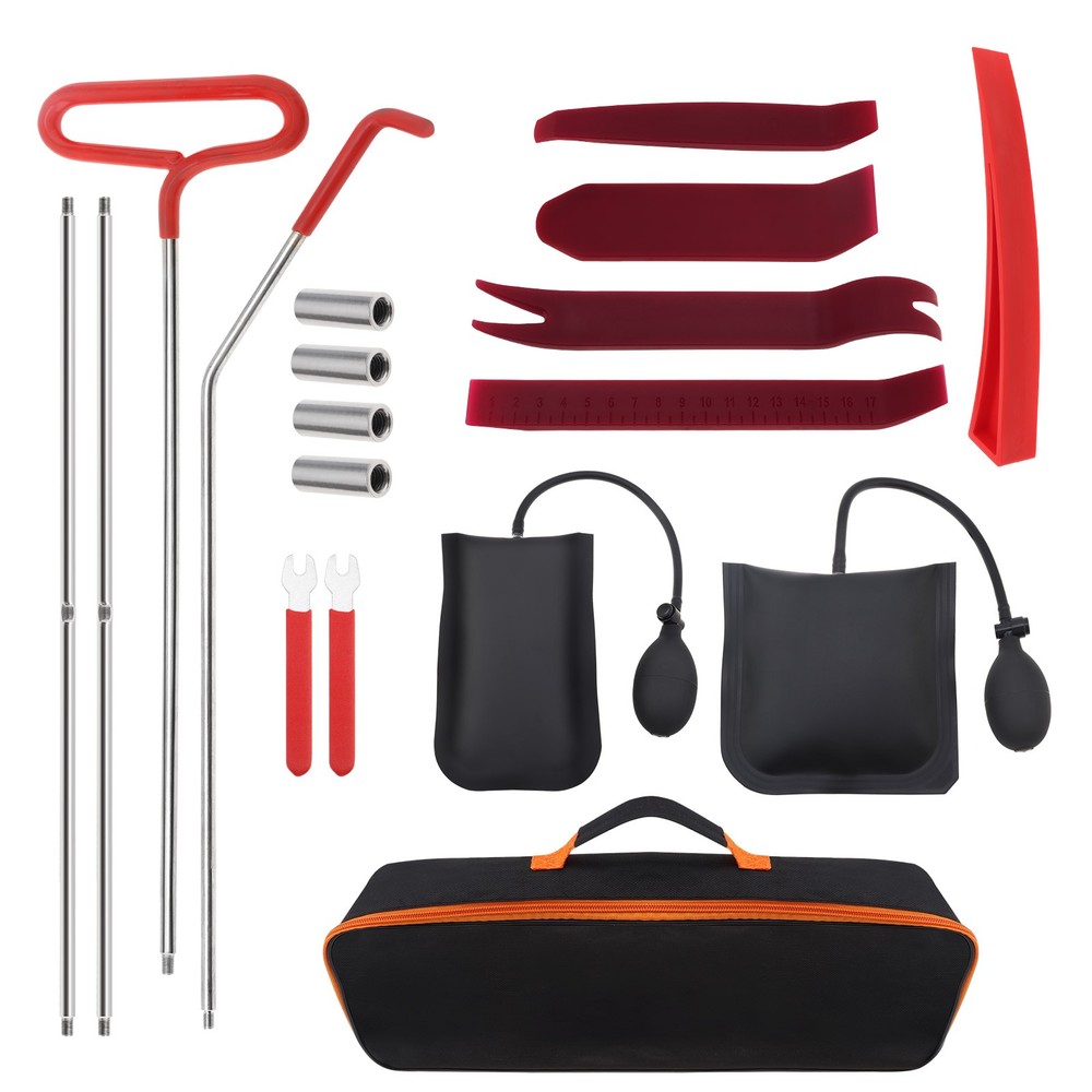 18PCS Fast Car Door Unlocking Kit Repair Tools Puller Interior Disassembly Tool
