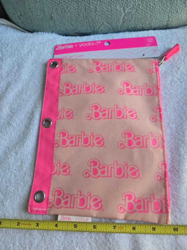 barbie binder zip case, yoobi, 2025