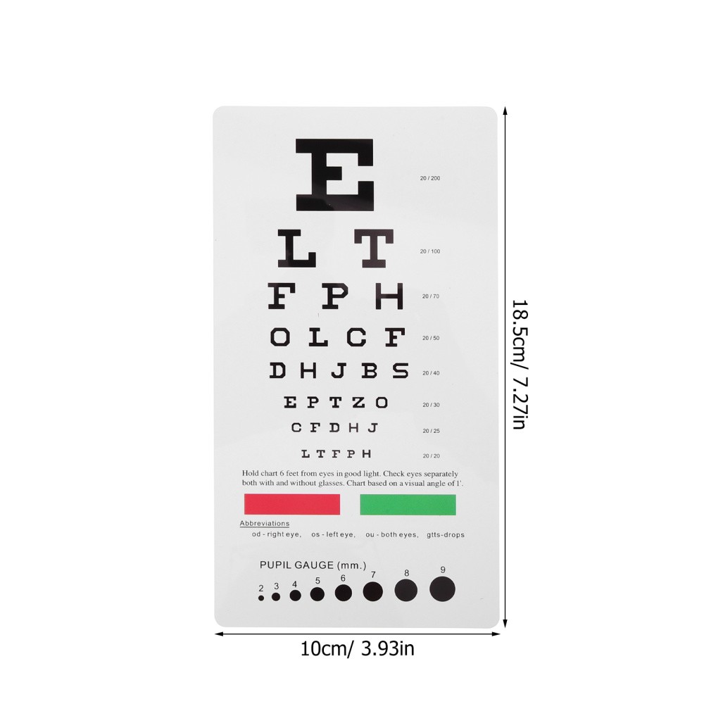Vision Test Equipment Poster Optician Tools Visual Acuity