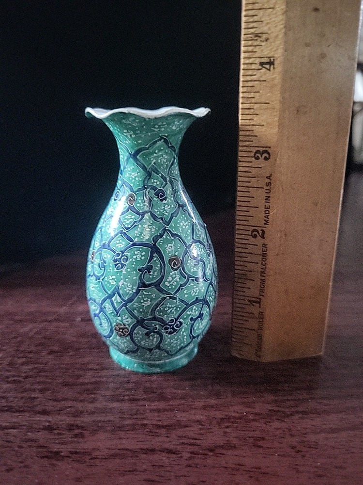 Persian Minakari Enamel Decorative Vase