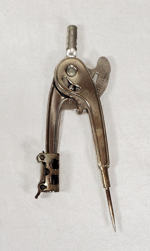 3 Vintage Technical Drafting Compass & Bow Compass Lot - Metal Drafting Tools