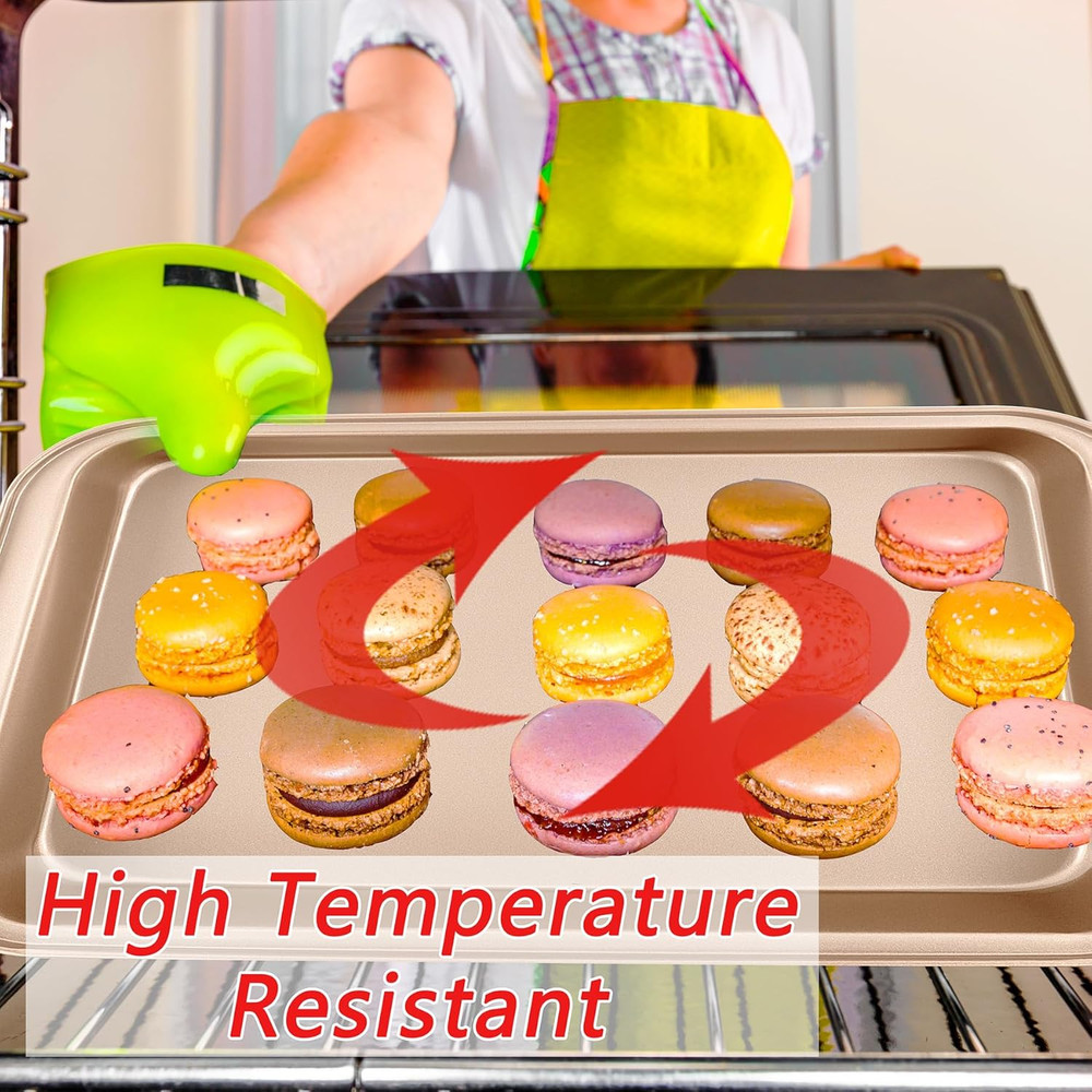 Nonstick Baking Pans Set, 5-Piece Kitchen Baking Sheets for Oven, Bakeware Sets