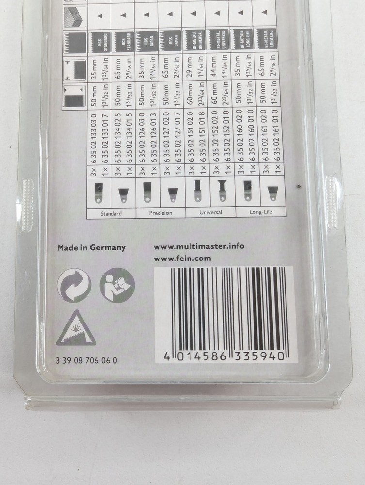 Fein OEM Replacement Blade 63502160020 Multi Purpose Tool Genuine