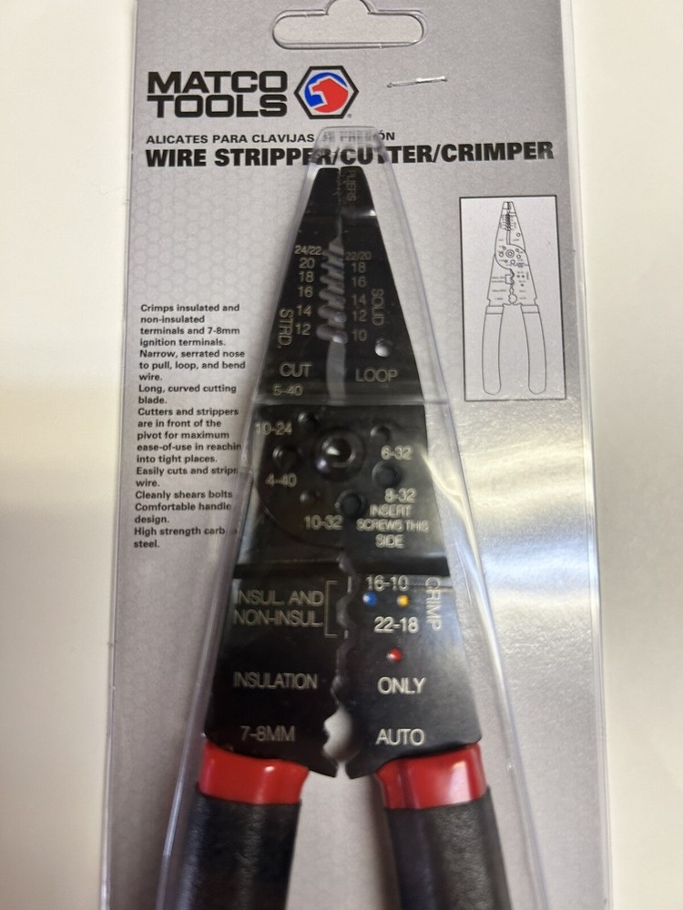Matco Tools MST46FA Wire Stripper / Cutter / Crimper New in Pack
