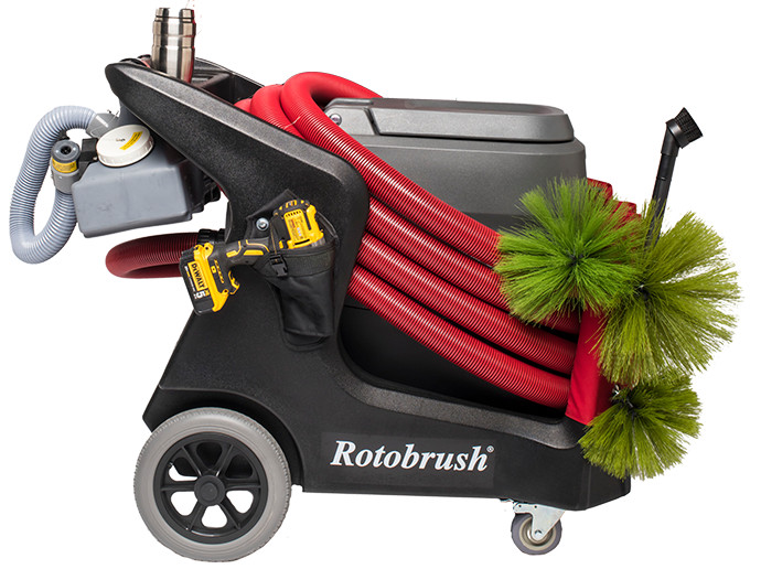 Pre-Owned Rotobrush BrushBeast Air Duct Cleaning Machine, Bronze Package