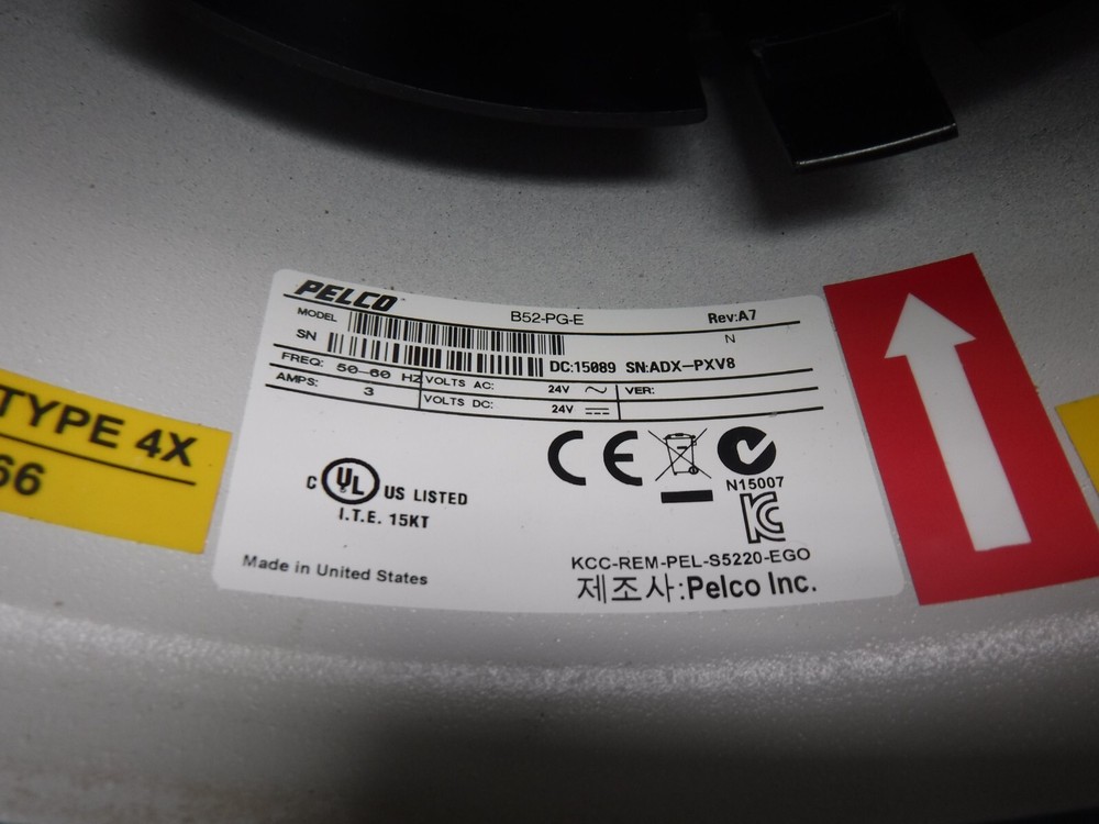 Pelco D5230P Camera w/ B52-PG-E Housing