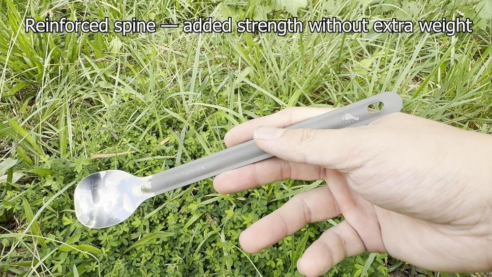 Long Handle Titanium Camping Spoon