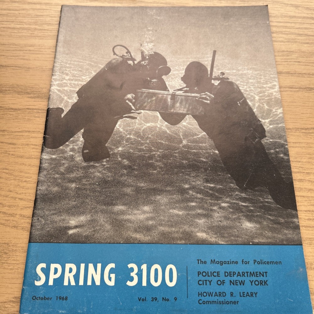 SPRING 3100 NYPD MAGAZINE OCTOBER 1968