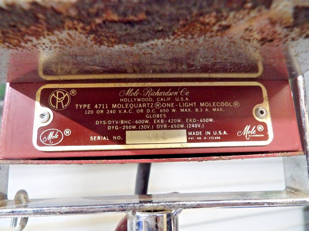 MOLE RICHARDSON TYPE 4711 MOLEQUARTZ ONE-LIGHT MOLECOOL