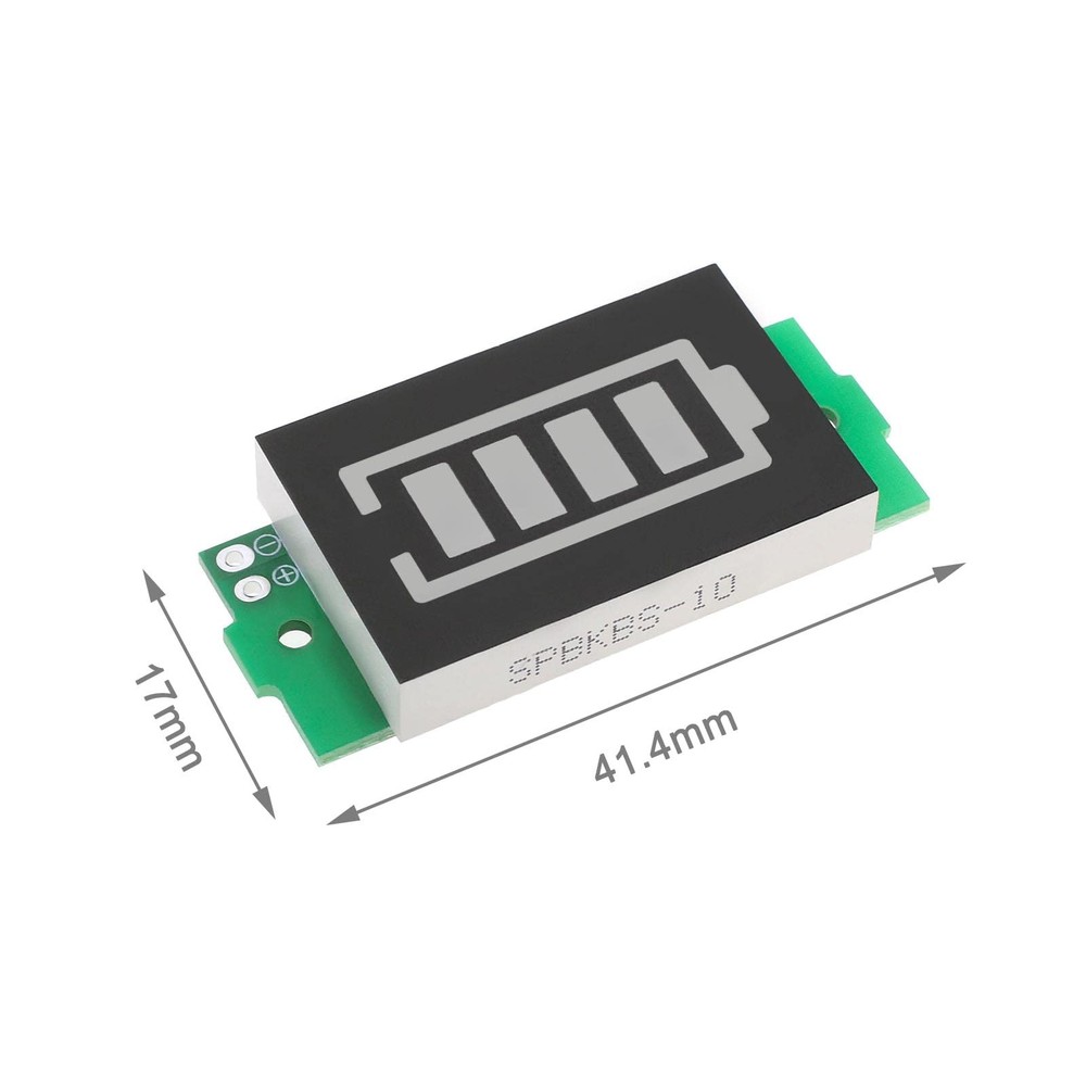 Create idea 4Pcs Battery Capacity Indicator Module 3-34V Charge...