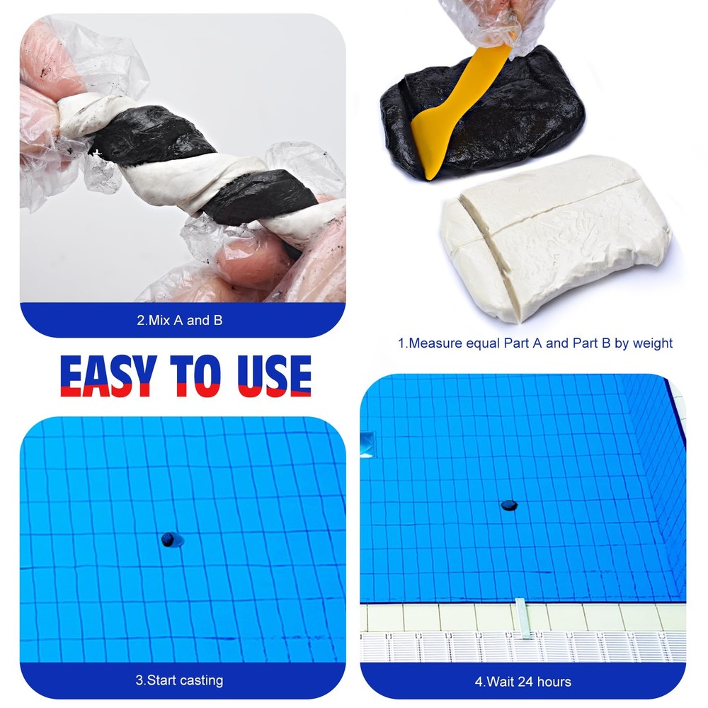 Epoxy Putty - 8oz/227g AB for Underwater, Multi-Purpose White