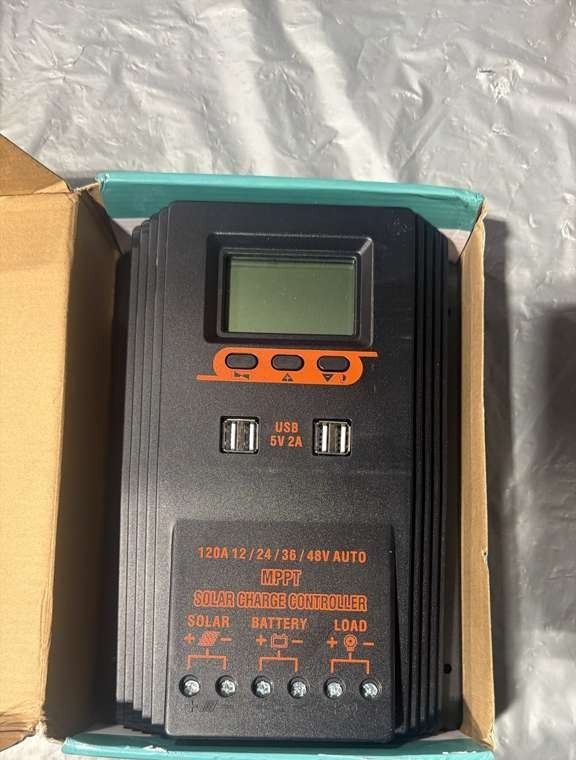 Solar Charger Controller 120A Regulator LCD Display Various Load Control Modes