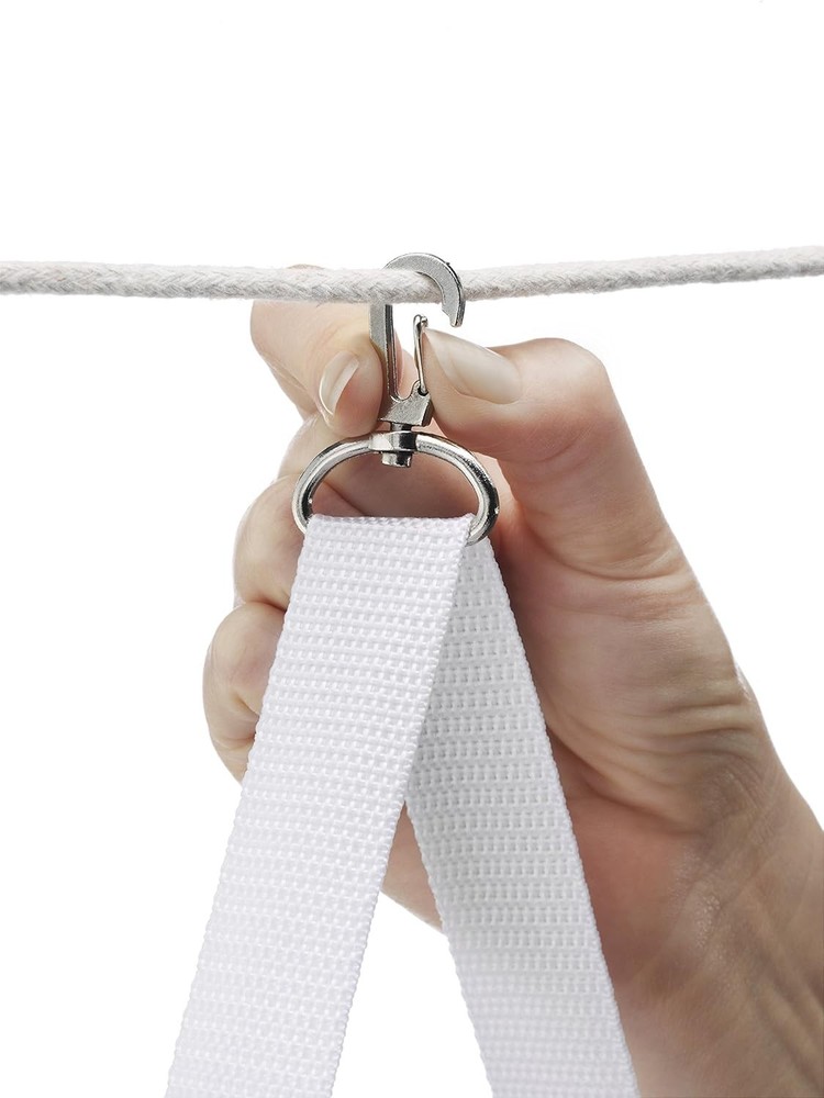 Pop and Fold Clothespin Bag Mesh Polyester Water Drain White Modern