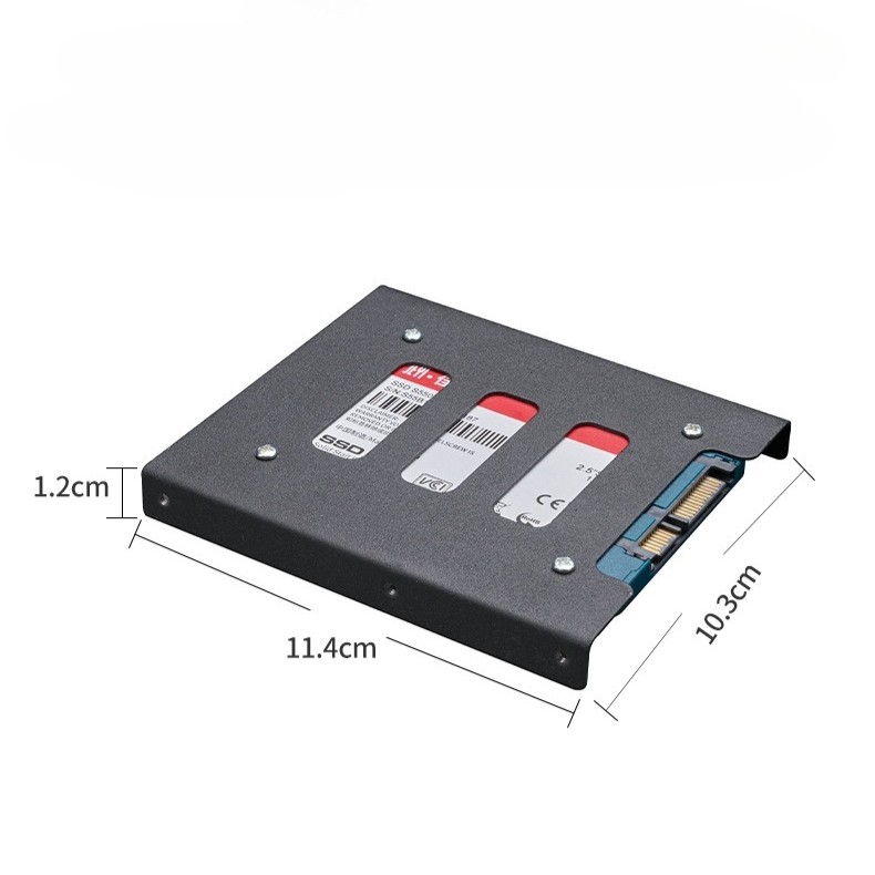 2Pcs 2.5-inch SSD to 3.5-inch Solid State Drive Conversion Bracket Kit