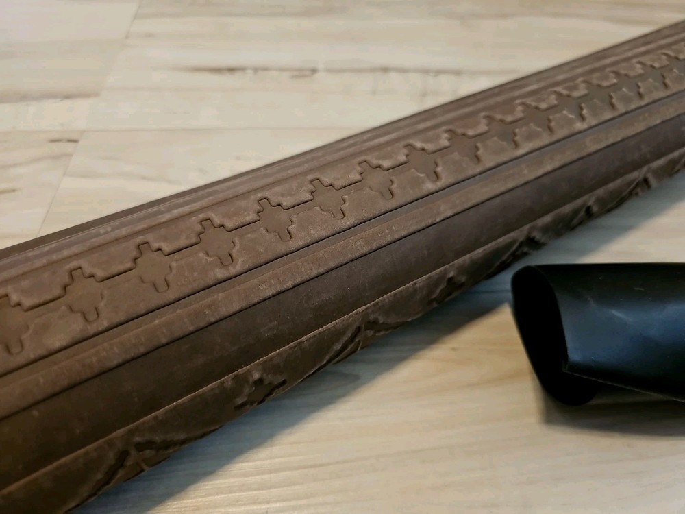3oz BROWN WESTERN EMBOSSED PATTERN LEATHER HIDE PANEL,SHEET,SQUARE,12x12x24 10+s