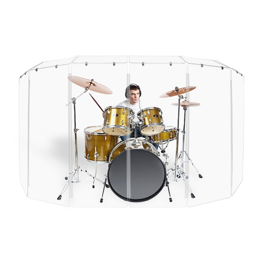 Drum Shields  Drum Screens  Drum Shield w/ deflectors DS6D with Flexible Hinges